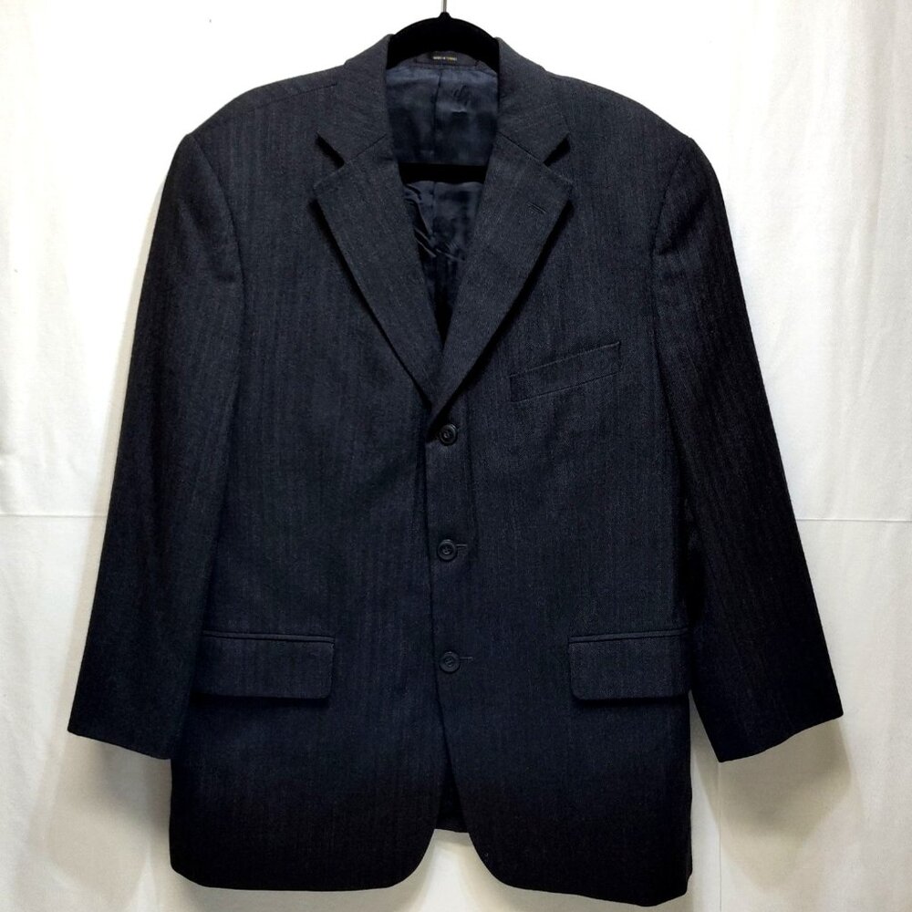 Fenzia 100% Wool Sport Coat Blazer 42 Short S & K Famous Brands Made In Israel